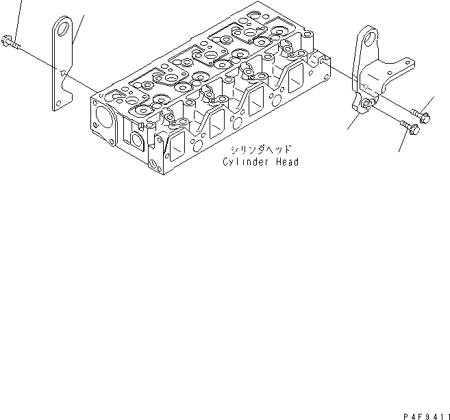 Схема запчастей Komatsu SAA4D95LE-5-CX - ПОДЪЕМ КОРПУС ДВИГАТЕЛЬ