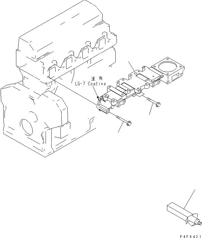Схема запчастей Komatsu SAA4D95LE-5-CX - ВПУСК ВОЗДУХА ДВИГАТЕЛЬ