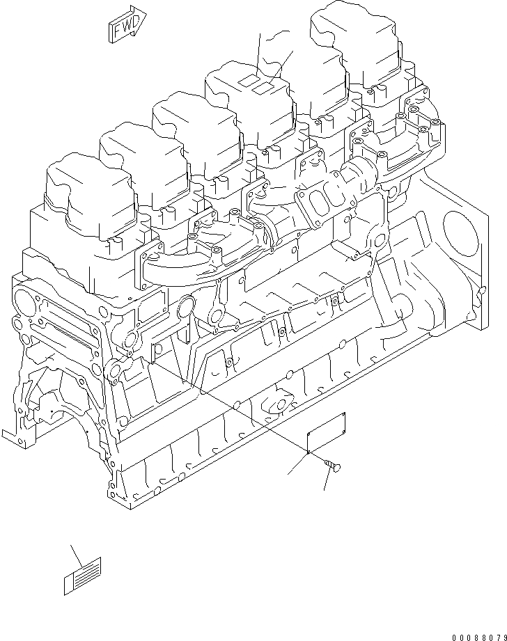 Схема запчастей Komatsu SAA6D140E-3D-8 - ТАБЛИЧКИ ПЛАСТИНА (АНГЛ.) (ОГРАНИЧЕНИЯ ПО ВЫБРОСУ ЕВРОП. NORTH AMERICA)(№9-) ДВИГАТЕЛЬ