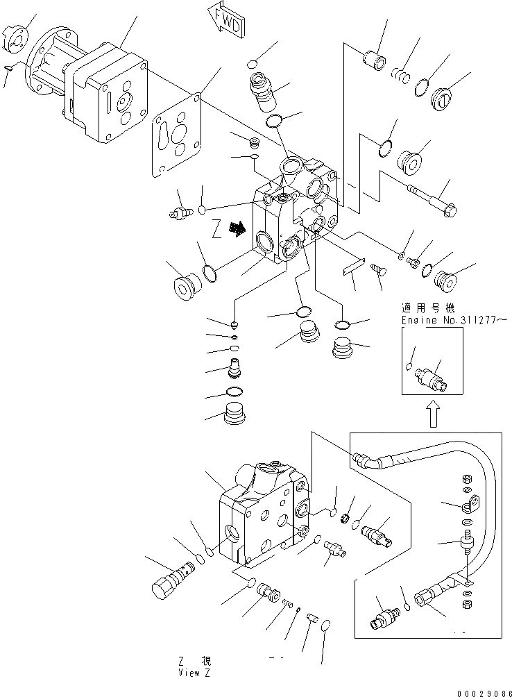 Схема запчастей Komatsu SAA6D170E-3F-8 - ТОПЛ. НАСОС (СПЕЦ-Я ДЛЯ ОЧ. ПЛОХ. ТОПЛИВА) (ВНУТР. ЧАСТИ)(№-) ДВИГАТЕЛЬ