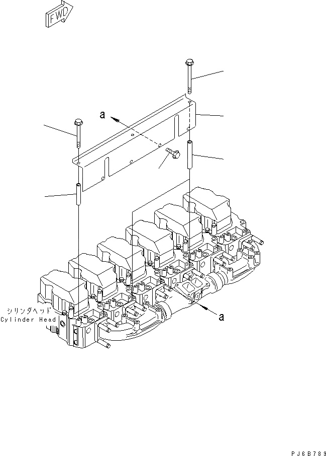 Схема запчастей Komatsu SAA6D140E-3A-8 - ТЕРМОЗАЩИТА(№-) ДВИГАТЕЛЬ