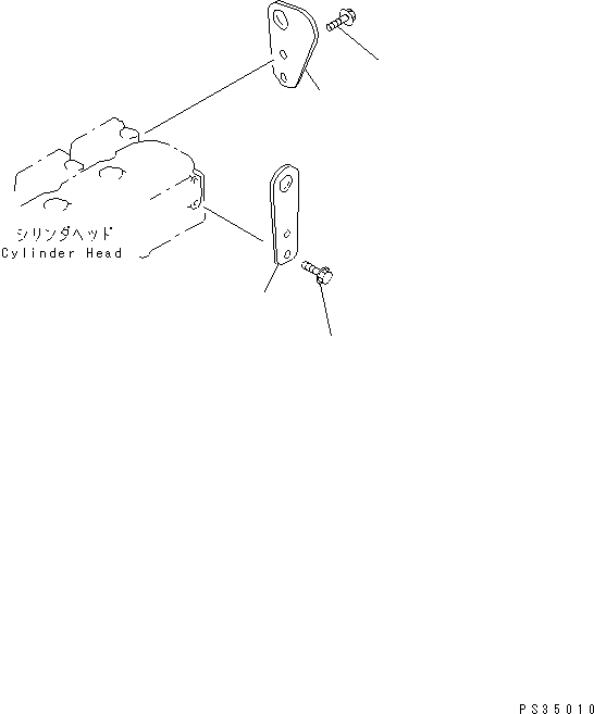 Схема запчастей Komatsu SAA6D108E-2C-N8 - ЗАДН. ПОДВЕСН. КРОНШТЕЙН(№77-) ДВИГАТЕЛЬ