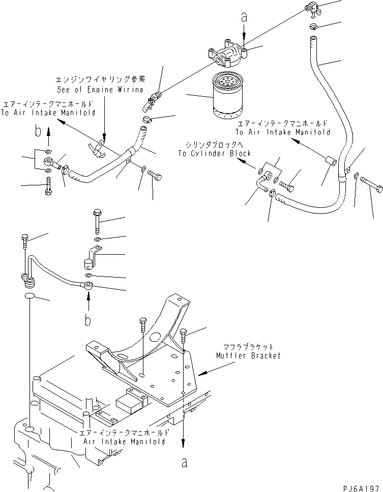 Схема запчастей Komatsu SAA6D140E-2E-8 - АНТИКОРРОЗ. ЭЛЕМЕНТ(№77-) ДВИГАТЕЛЬ