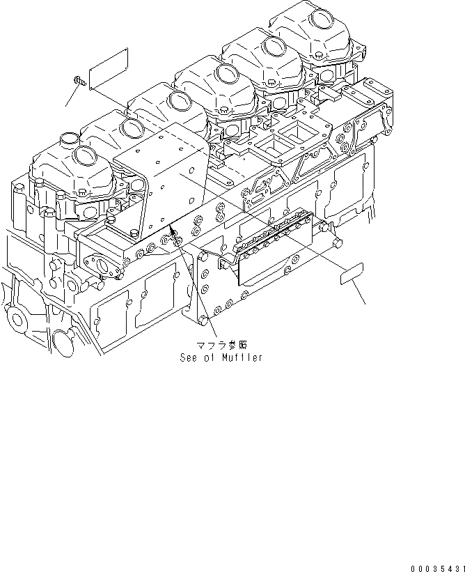 Схема запчастей Komatsu SAA6D125E-3H-8M - ТАБЛИЧКИ (ЯПОН.-АНГЛ.) (ОГРАНИЧЕНИЯ ПО ВЫБРОСУ ЕВРОП. 2 И ЕС-2)(№-) ДВИГАТЕЛЬ