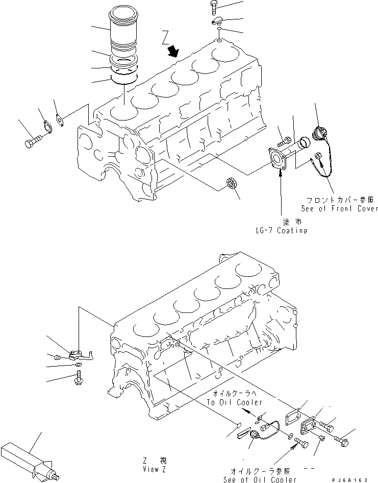Схема запчастей Komatsu SAA6D140E-2A-8 - БЛОК ЦИЛИНДРОВ (/) (С ЗАЩИТА ОТ ВАНДАЛИЗМА) (С ОБОГРЕВ-ЛЕМ)(№797-8) ДВИГАТЕЛЬ