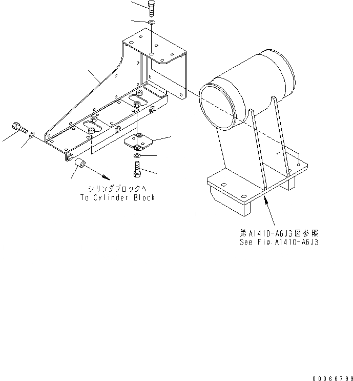 Схема запчастей Komatsu SAA6D170E-3E-8 - ТЕРМОЗАЩИТА(№-) ДВИГАТЕЛЬ