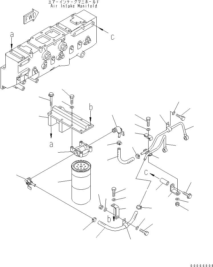Схема запчастей Komatsu SAA6D170E-3E-8 - АНТИКОРРОЗ. ЭЛЕМЕНТ(№-) ДВИГАТЕЛЬ
