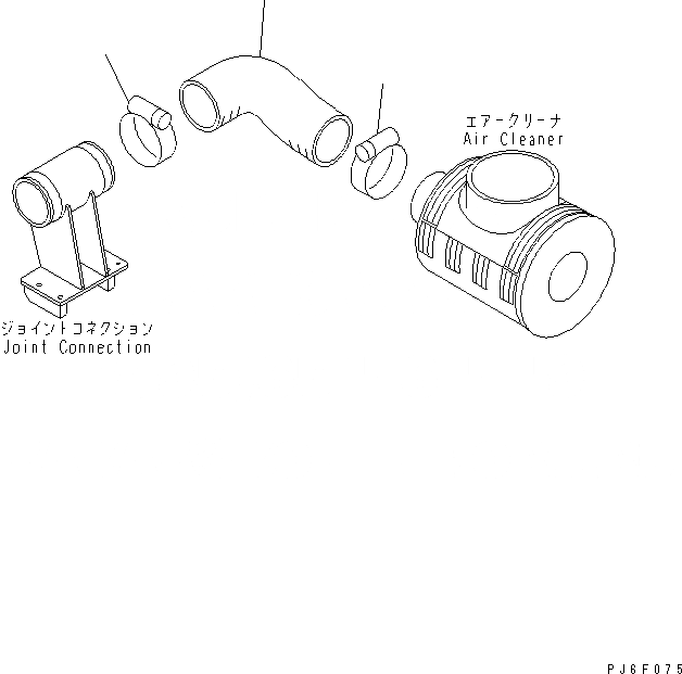 Схема запчастей Komatsu SAA6D170E-3E-8 - СОЕДИН-Я ВОЗД. ТРУБОК ШЛАНГИ (TROPICAL GROUND СПЕЦ-Я.)(№-) ДВИГАТЕЛЬ