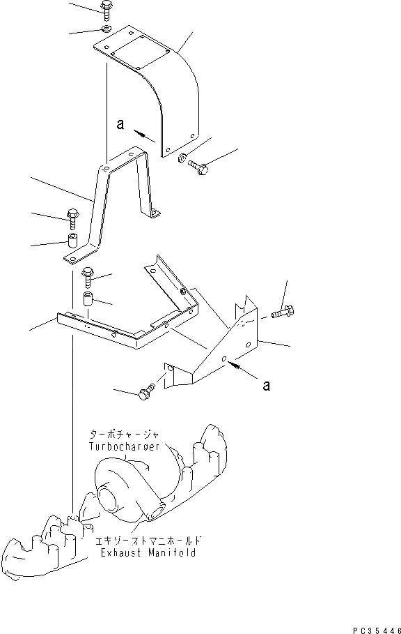 Схема запчастей Komatsu SAA6D108E-2A-8 - ТЕРМОЗАЩИТА(№9-7) ДВИГАТЕЛЬ