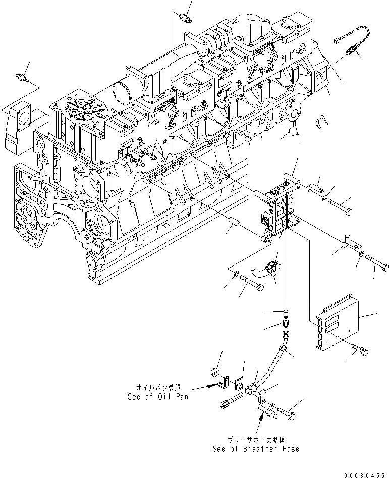 Схема запчастей Komatsu SAA6D170E-3C-8 - УПРАВЛ-Е ПОДАЧ. ТОПЛИВА КЛАПАН И КОНТРОЛЛЕР(№-) ДВИГАТЕЛЬ