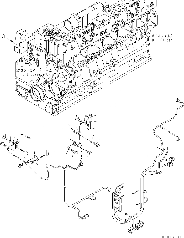 Схема запчастей Komatsu SAA6D170E-3C-8 - ЭЛЕКТРОПРОВОДКА (/) (ПЕРЕКЛЮЧАТЕЛЬ И ДАТЧИК) (БЕЗ АНТИКОРРОЗ. ЭЛЕМЕНТА)(№787-) ДВИГАТЕЛЬ