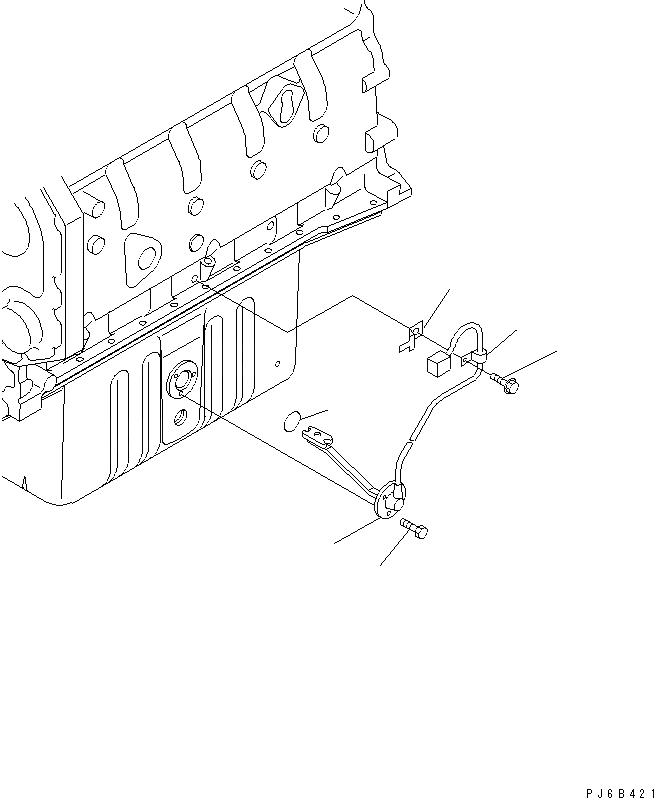 Схема запчастей Komatsu SAA6D102E-2D-8 - ДАТЧИК УР-НЯ МАСЛА(№89-) ДВИГАТЕЛЬ