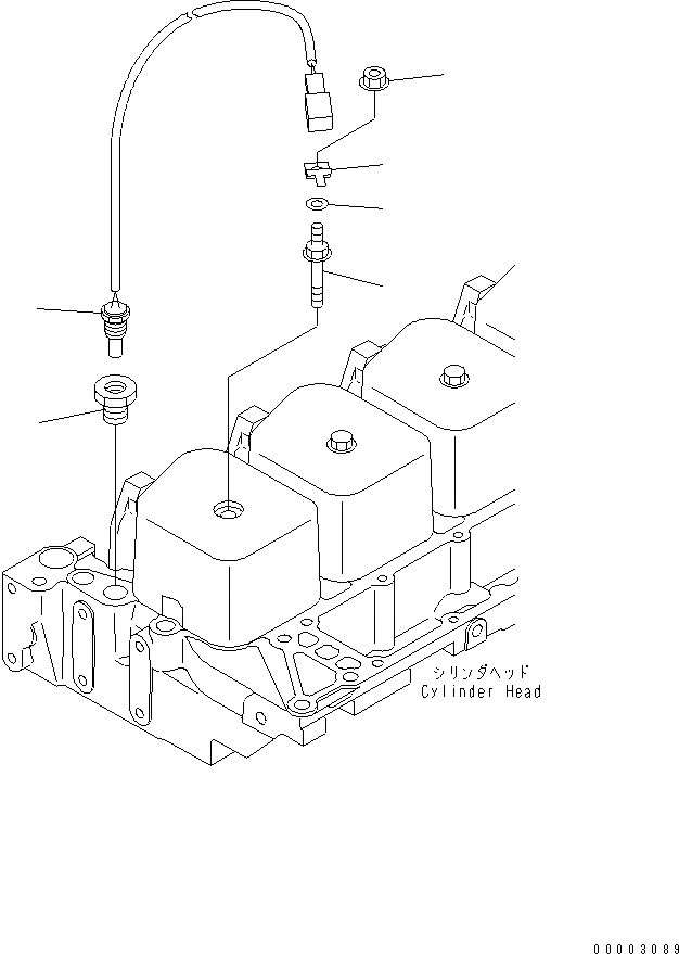 Схема запчастей Komatsu SAA6D102E-2AA-8 - ДАТЧИК ТЕМПЕРАТУРЫ ВОДЫ(№-) ДВИГАТЕЛЬ