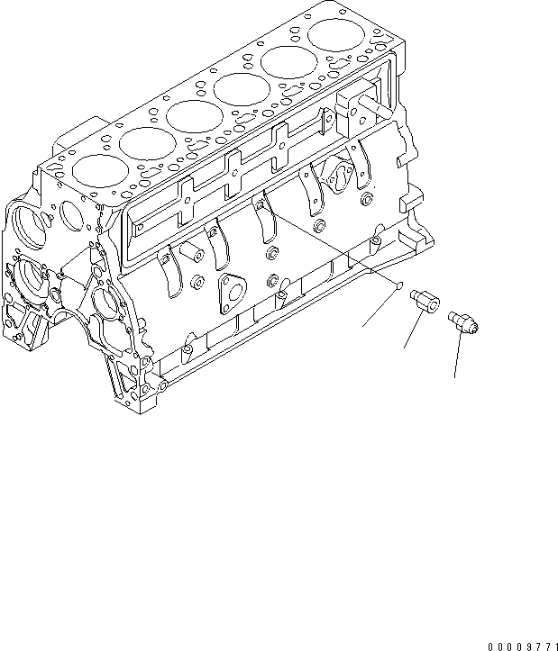 Схема запчастей Komatsu SAA6D102E-2AA-8 - МАСЛ. PRESSURE ПЕРЕКЛЮЧАТЕЛЬ(№-) ДВИГАТЕЛЬ