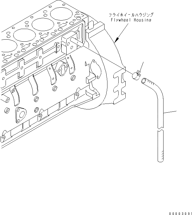 Схема запчастей Komatsu SAA6D102E-2AA-8 - ПАТРУБКИ САПУНА(№-) ДВИГАТЕЛЬ