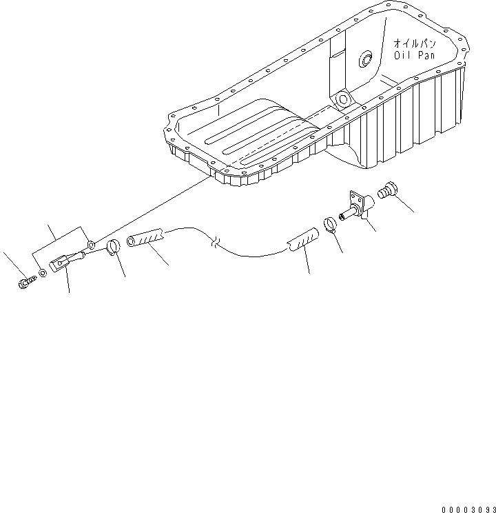 Схема запчастей Komatsu SAA6D102E-2AA-8 - ДРЕНАЖ ТРУБКА(№-) ДВИГАТЕЛЬ