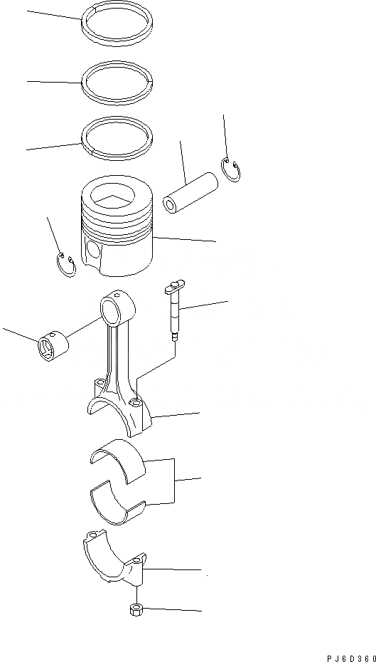 Схема запчастей Komatsu SAA6D114E-2AA-VH - ПОРШЕНЬ ДВИГАТЕЛЬ