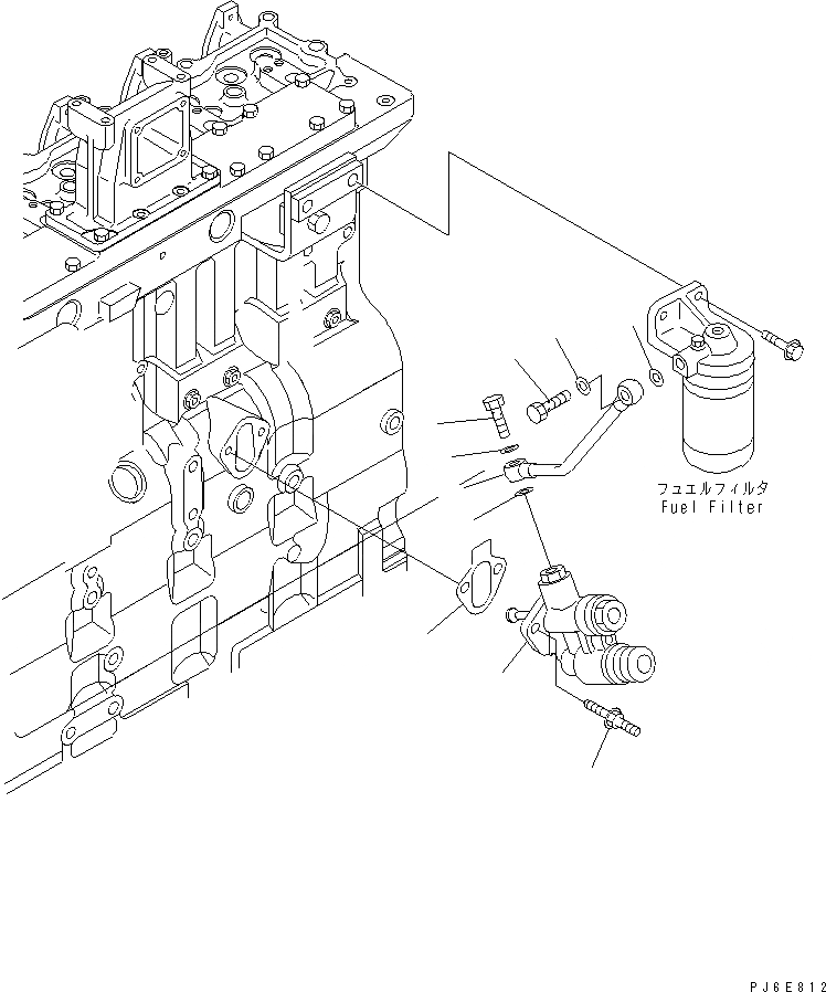 Схема запчастей Komatsu SAA6D114E-2BB-VH - ТОПЛИВН. ПЕРЕДАЧА НАСОС(№89-) ДВИГАТЕЛЬ