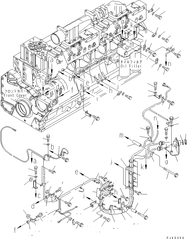 Схема запчастей Komatsu SAA6D170E-3C-8 - ЭЛЕКТРОПРОВОДКА (/) (УПРАВЛ-Е ПОДАЧ. ТОПЛИВА)(№-) ДВИГАТЕЛЬ