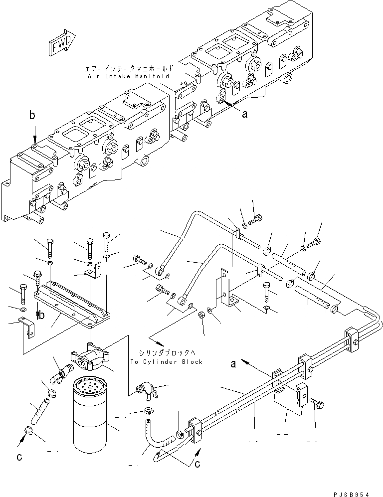 Схема запчастей Komatsu SAA6D170E-3C-8 - АНТИКОРРОЗ. ЭЛЕМЕНТ(№-) ДВИГАТЕЛЬ