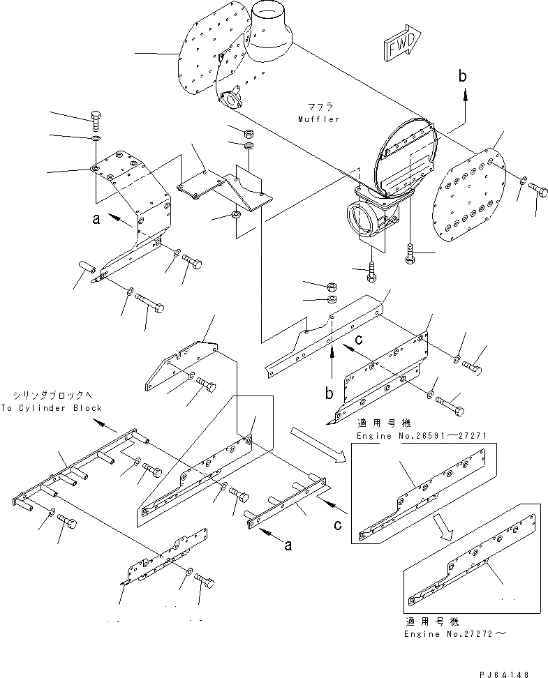 Схема запчастей Komatsu SAA6D140E-2B - ТЕРМОЗАЩИТА(№88-) ДВИГАТЕЛЬ