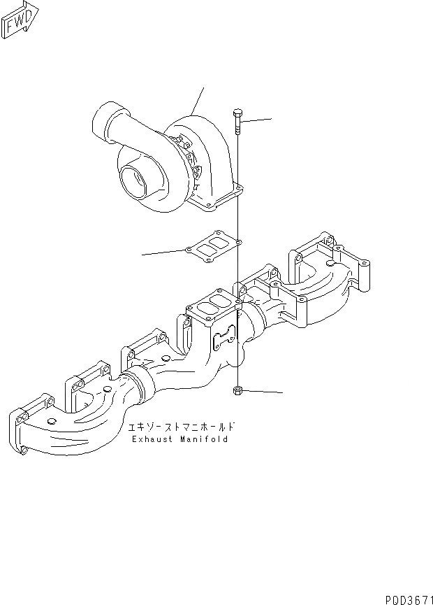 Схема запчастей Komatsu SAA6D170E-2D-55 - КРЕПЛЕНИЕ ТУРБОНАГНЕТАТЕЛЯ (ТРОПИЧЕСКАЯ СПЕЦИФИКАЦИЯ)(№879-) ДВИГАТЕЛЬ