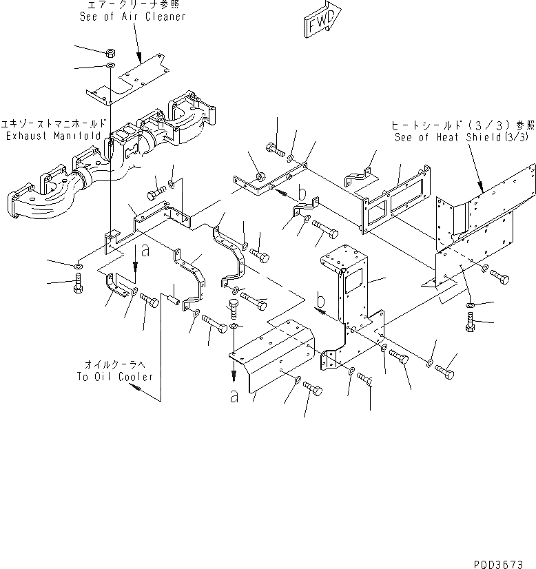 Схема запчастей Komatsu SAA6D170E-2D-55 - ТЕРМОЗАЩИТА (/) (ДЛЯ ВЫПУСКНОЙ КОЛЛЕКТОР И TURBOCHAGER) (ТРОПИЧЕСКАЯ СПЕЦИФИКАЦИЯ)(№879-89) ДВИГАТЕЛЬ