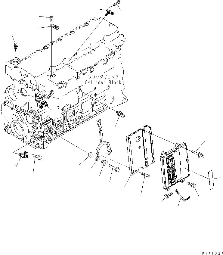Схема запчастей Komatsu SAA6D107E-1 - ТОПЛИВН. ВПРЫСК КОНТРОЛЛЕР КОМПОНЕНТЫ ДВИГАТЕЛЬ