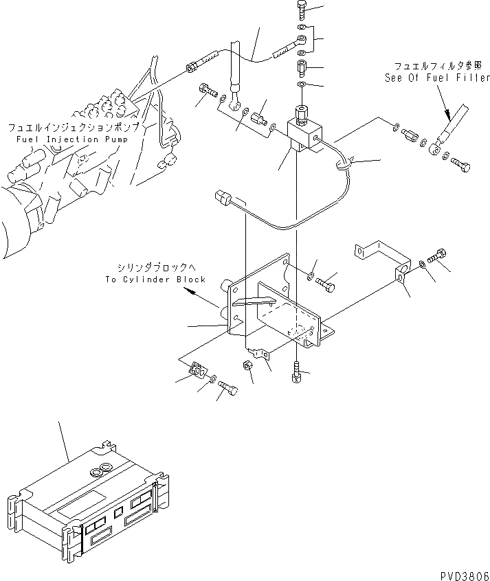 Схема запчастей Komatsu SAA6D170E-2C - МЕХАНИЗМ УПРАВЛ-Я ПОДАЧЕЙ ТОПЛИВА(№8-) ДВИГАТЕЛЬ