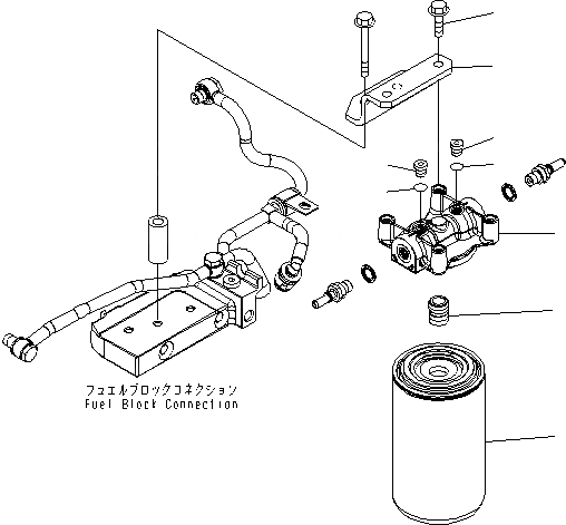 Схема запчастей Komatsu SAA6D107E-1B-WK - ТОПЛИВН. ФИЛЬТР. AA ДВИГАТЕЛЬ