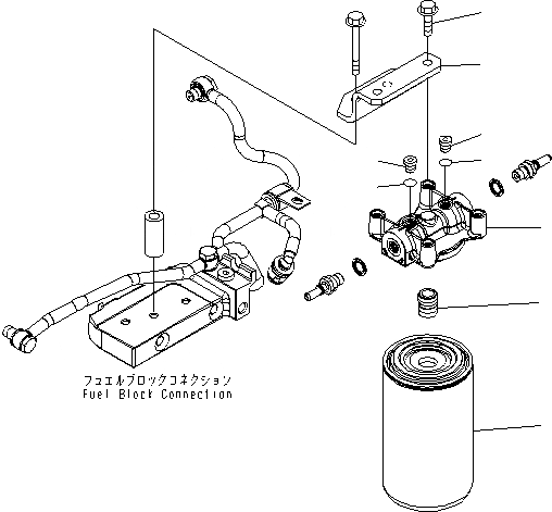 Схема запчастей Komatsu SAA6D107E-1C-WK - ТОПЛИВН. ФИЛЬТР. AA ДВИГАТЕЛЬ