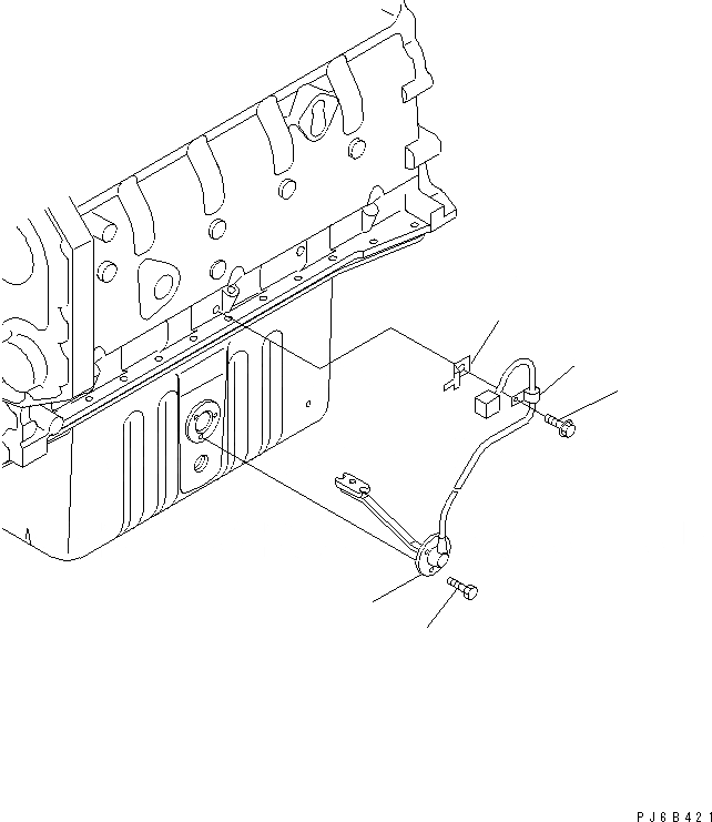 Схема запчастей Komatsu SAA6D102E-2B - ДАТЧИК УР-НЯ МАСЛА ДВИГАТЕЛЬ