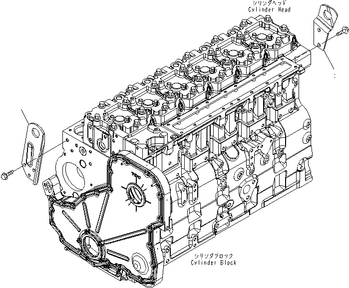 Схема запчастей Komatsu SAA6D114E-3D - ПОДЪЕМ КОРПУС AA ДВИГАТЕЛЬ