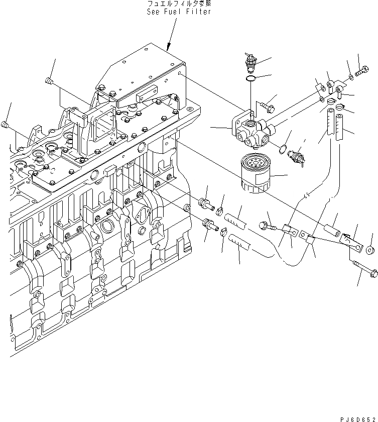 Схема запчастей Komatsu SAA6D114E-2B-A - АНТИКОРРОЗ. ЭЛЕМЕНТ(№87-) ДВИГАТЕЛЬ
