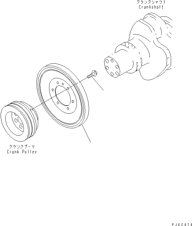 Схема запчастей Komatsu SAA6D125E-3G-8W - ДЕМПФЕР(№-) ДВИГАТЕЛЬ