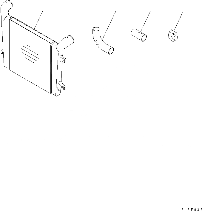 Схема запчастей Komatsu SAA6D125E-3G-8W - ПОСЛЕОХЛАДИТЕЛЬ(№-) ДВИГАТЕЛЬ