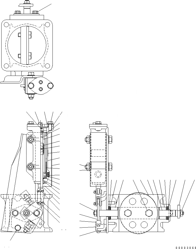Схема запчастей Komatsu SAA6D125E-3G-8M - ГОРНЫЙ ТОРМОЗ (ВНУТР. ЧАСТИ)(№-) ДВИГАТЕЛЬ