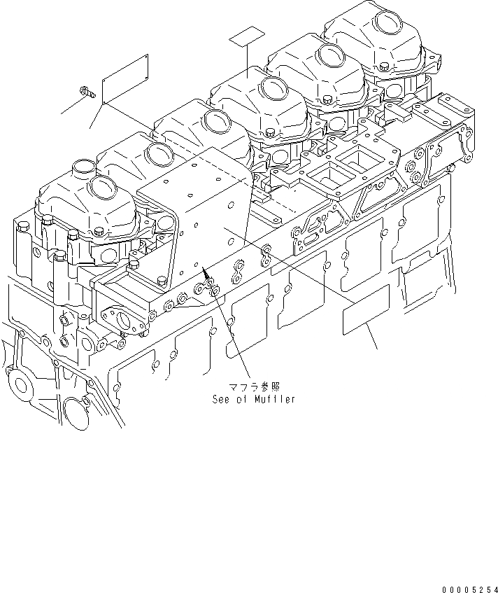 Схема запчастей Komatsu SAA6D125E-3H-8M - ТАБЛИЧКИ (ЯПОН.-АНГЛ.) (ОГРАНИЧЕНИЯ ПО ВЫБРОСУ ЕВРОП. )(№-) ДВИГАТЕЛЬ