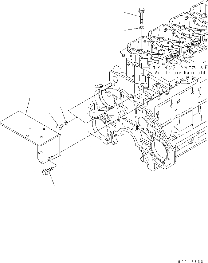Схема запчастей Komatsu SAA6D125E-3K-8M - ВОДН. ГИДРОЛИНИЯ BLIND ЗАГЛУШКА (ДЛЯ БЕЗ АНТИКОРРОЗ. ЭЛЕМЕНТА)(№78-) ДВИГАТЕЛЬ