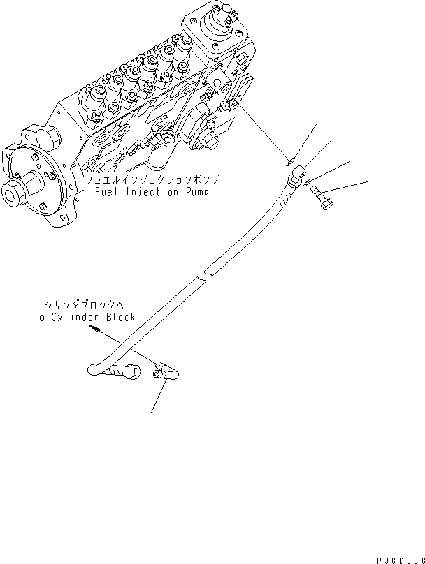 Схема запчастей Komatsu SAA6D114E-2CC-8W - ВХОДН. ТОПЛИВН. ШЛАНГ ДВИГАТЕЛЬ