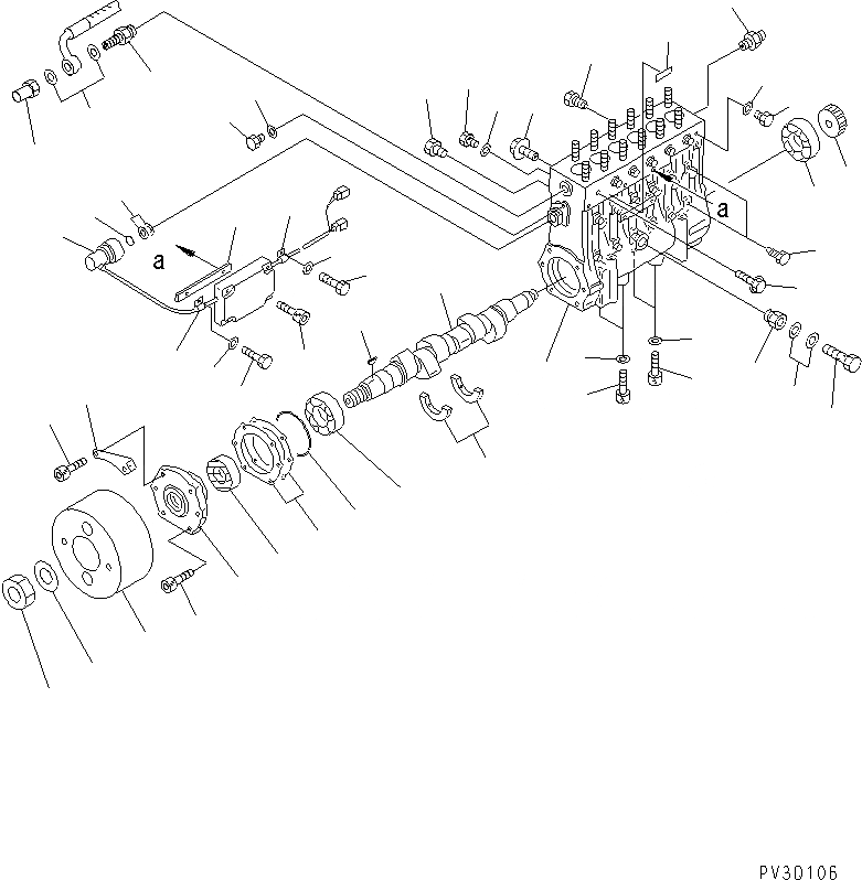 Схема запчастей Komatsu SAA6D170E-2A-8 - ТОПЛ. НАСОС (НАСОС) (/) (EC REGULATION) (ЕС ОГРАНИЧЕНИЯ ПО ВЫХЛОПУ ЕС) (ВНУТР. ЧАСТИ)(№87-) ДВИГАТЕЛЬ