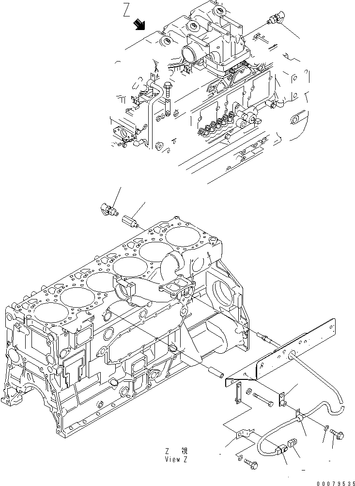 Схема запчастей Komatsu SAA6D125E-3L-8A - PM-CLINIC(№8-) ДВИГАТЕЛЬ