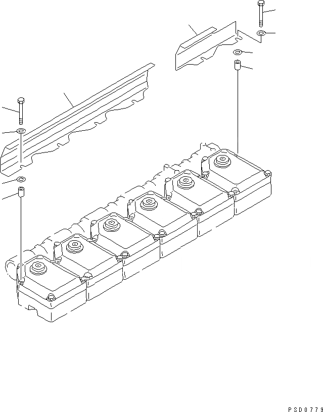 Схема запчастей Komatsu SAA6D170E-2C-8 - ТЕРМОЗАЩИТА(№7-) ДВИГАТЕЛЬ