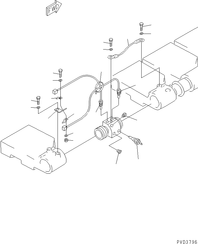 Схема запчастей Komatsu SAA6D170E-2C-8 - ТЕМПЕРАТ. ВОДЫ(№8-) ДВИГАТЕЛЬ