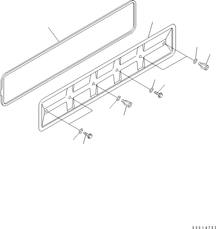 Схема запчастей Komatsu SAA6D102E-2-PW - КРЫШКА ТОЛКАТЕЛЕЙ КЛАПАНА(№-) ДВИГАТЕЛЬ