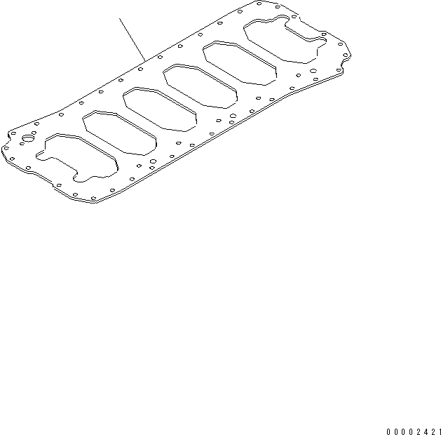 Схема запчастей Komatsu SAA6D102E-2-PW - НИЖНЯЯ ПЛАСТИНА(№-) ДВИГАТЕЛЬ