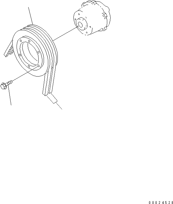 Схема запчастей Komatsu SAA6D125E-3N-8M - ШКИВ ВЕНТИЛЯТОРА (НЕ ЗАКАЛЕНН. ШКИВ) (ДЛЯ A¤A)(№78-) ДВИГАТЕЛЬ