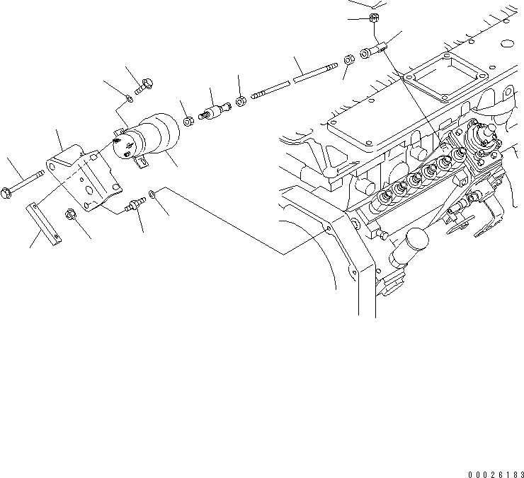 Схема запчастей Komatsu SAA6D102E-2JJ-8 - СОЛЕНОИД(№97-) ДВИГАТЕЛЬ