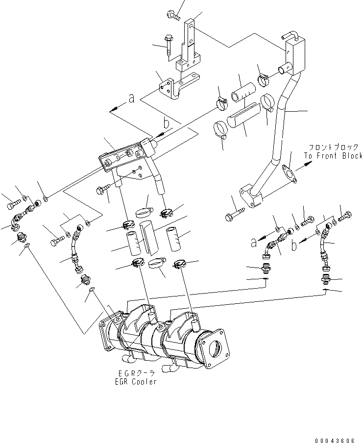 Схема запчастей Komatsu SAA6D170E-5A-01 - ВЫПУСКН. GAS RE-CIRCULATION (/) (EGR ЛИНИЯ ОХЛАЖДЕНИЯ И ВОЗДУШН. ВЕНТИЛЯЦИЯ) ДВИГАТЕЛЬ