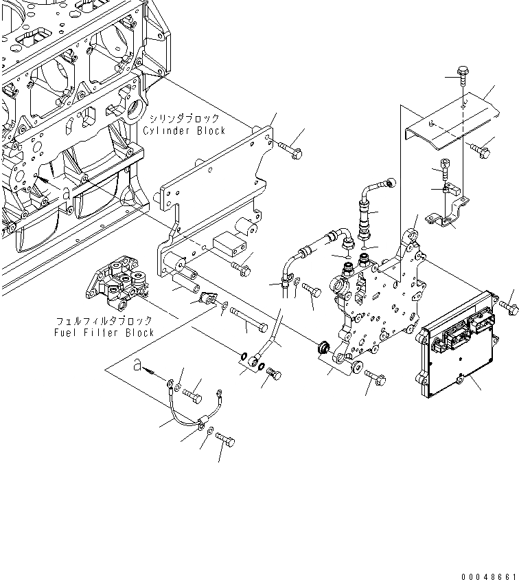 Схема запчастей Komatsu SAA6D170E-5A-01 - УПРАВЛЕНИЕ ПОДАЧ. ТОПЛИВА И ТРУБЫ (СЕВ. АМЕРИКА EPA 3 REGULATION)(№99-) ДВИГАТЕЛЬ